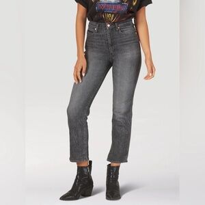 NWT Wrangler Wild West 603 Straight Leg Jeans Granite Gray Black Size 28